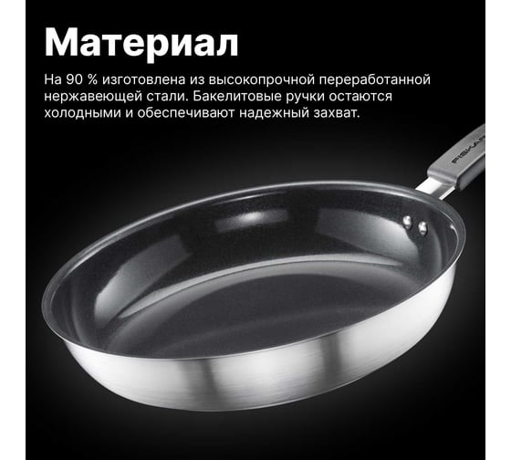 Сковорода FISKARS с керамическим покрытием, 24 см, FF 1072310