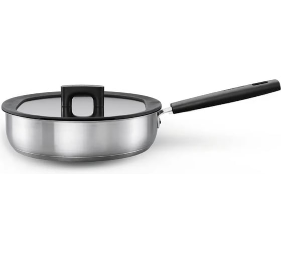 Сковорода FISKARS с крышкой, 26 см, Hard Face Steel 1052248 1