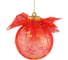 Шар Сноубум 8 см в вуали, красный, пластик, полиэстер, арт.23-8 373-369 1