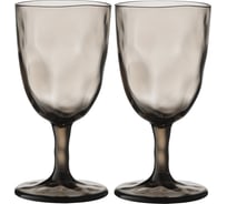 Набор бокалов для вина Liberty Jones Hollow, 430 мл, серо-коричневый, 4 шт. LJ0000358