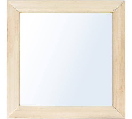 Квадратное зеркало Банные Штучки 30x30 см, липа 32517