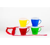 Набор посуды SOLARIS 4 чашки 0,36л с крышками S1404