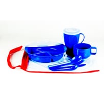 Набор посуды SOLARIS Вахтовый метод на 1 персону синий S1101