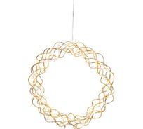 Светодиодный рождественский венок EGLO CURLY, 30x0,064W (LED), B60, O300, сталь, латунь 411014