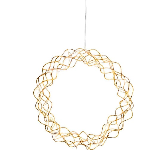 Светодиодный рождественский венок EGLO CURLY, 30x0,064W (LED), B60, O300, сталь, латунь 411014 1