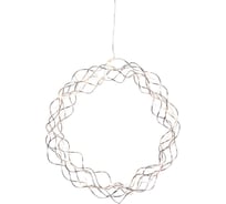 Светодиодный рождественский венок EGLO CURLY, 30x0,064W (LED), B60, O300, сталь, хромированный 411015