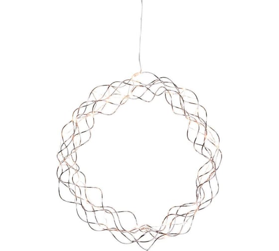 Светодиодный рождественский венок EGLO CURLY, 30x0,064W (LED), B60, O300, сталь, хромированный 411015 1