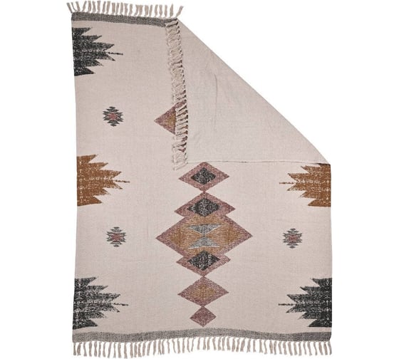 Плед EGLO CHEVERY, 1700х1300 мм, 100% хлопок, кремовый, разноцветный 420073