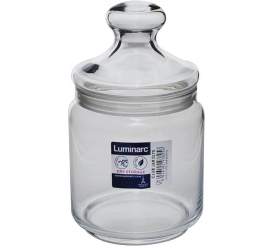 Банка для продуктов LUMINARC КЛУБ 0.75 л, с крышкой N1839