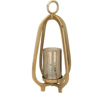 Подсвечник EGLO IBUSUKI, H620, O330, алюминий/стекло, золотой, янтарный 422116