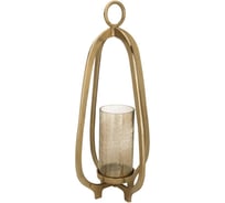 Подсвечник EGLO IBUSUKI, H720, O350, алюминий/стекло, золотой, янтарный 422115