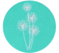 Салфетка декоративная (плейсмат) для сервировки EGLO ANDASIBE, B3, O100, полиэстер, бирюзовый 420158