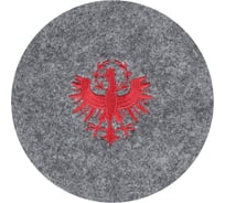 Салфетка декоративная (плейсмат) для сервировки EGLO ANDASIBE, B3, O100, полиэстер, серый, красный 420163