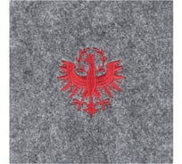 Салфетка декоративная (плейсмат) для сервировки EGLO ANDASIBE, L100, B100, H3, полиэстер, серый, красный 420162