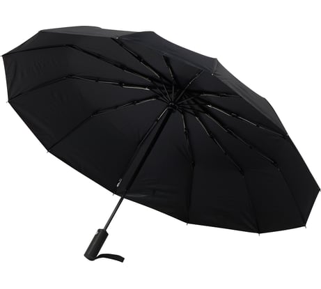 Зонт автоматический складной Рыжий кот CLASSIC, 108 см, цвет черный 108788