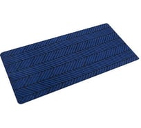 Коврик придверный Рыжий кот 67x140 см, синий DM11 108732