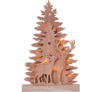 Светодиодный светильник EGLO на батарейках FAUNA, L280, B60, H440, 10x0,03W LED, 2XAA, дерево, пластик 410416