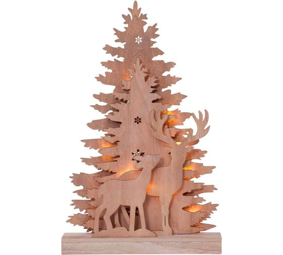 Светодиодный светильник EGLO на батарейках FAUNA, L280, B60, H440, 10x0,03W LED, 2XAA, дерево, пластик 410416 1