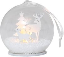 Светильник EGLO FAUNA на батарейках, 1x0,06W LED, H175, O125, 3XAA, дерево, пластик, стекло 410393