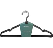 Вешалка-плечики для одежды Ridberg металлические 10 шт, черный (5 шт) 1212719