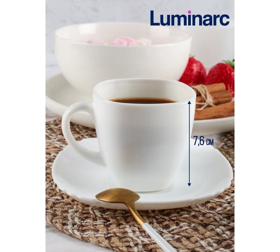 Набор чайный LUMINARC БЭЙСИК белый, 12 предметов, 220 мл Q5853