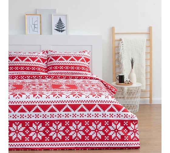 КПБ LoveLife 2сп "Christmas ornament" 175x215 см, 200x225 см, 50x70 см-2шт, 100%хлопок, сатин 6779067
