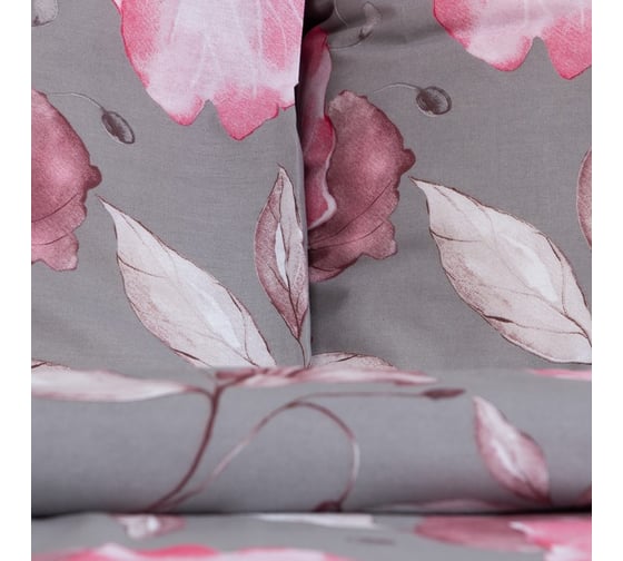 КПБ LoveLife 2 сп Pink flowers пододеяльник 180x217 см+наволочка 70x70 см-2шт, поплин125 г/м² 9035725