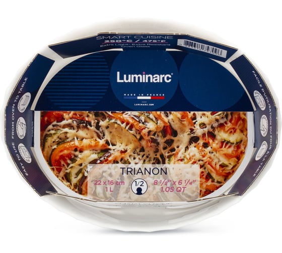Форма для запекания LUMINARC СМАРТ КУЗИН ТРИАНОН 22x16 см, овальная P4017