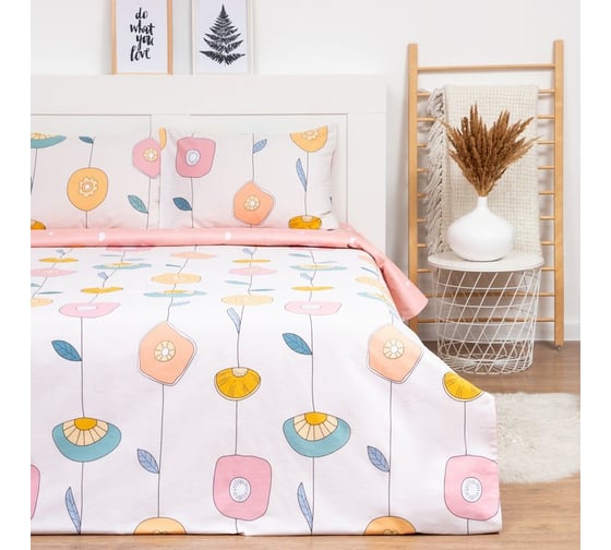 КПБ LoveLife евро Beautiful 200x217 см, 225x240 см, 50x70 см-2шт, 100%хлопок, сатин, 125г/м² 7841052