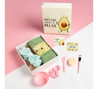 Набор подарочный Этель Avocado полотенце и аксессуары, 4 предмета 7546504