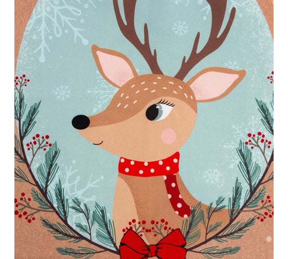 Набор подарочный Этель Deer кухонное полотенце, прихватка, силиконовая форма 7895713