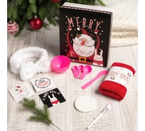 Набор подарочный Этель "Merry x-mas" полотенце и аксессуары 5141452