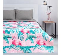 Покрывало Этель 1,5 сп "Tropical flamingo" 140х210 см, микрофибра 4588300
