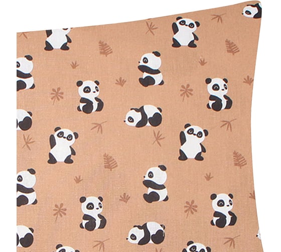 Наволочка Этель "Lazy panda" 50x70 см, 100% хлопок, бязь 10063098