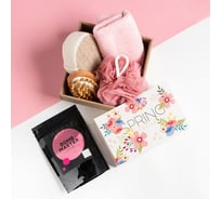 Подарочный набор Этель Spring полотенце 30x60 см, аксессуары, 5 предметов 7530340