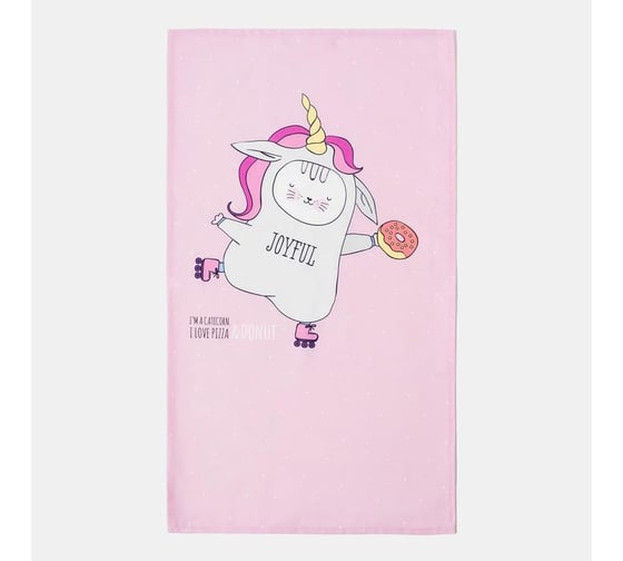 Полотенце Этель "Caticorn" 40x73 см, 100% хлопок, саржа 190 г/м2  4645856