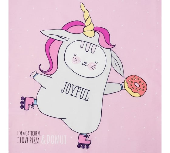 Полотенце Этель "Caticorn" 40x73 см, 100% хлопок, саржа 190 г/м2  4645856