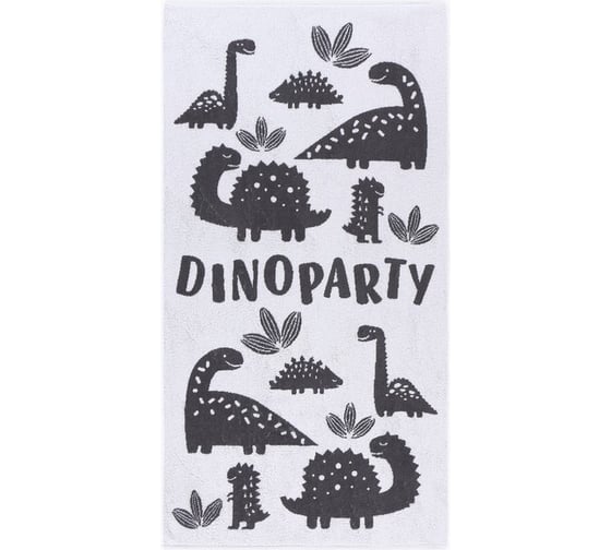 Полотенце махровое Этель "Dinoparty" 70x130 см, 100% хлопок, 420 гр/м2 4554990 1