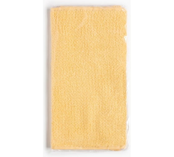 Полотенце махровое Этель цвет банановый крем, 30x60 см, 350 г/м2, 70% хлопок, 30% бамбук 9379104