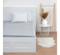 Простыня Этель Grey 150x214 см, 100% хлопок, бязь 7143237