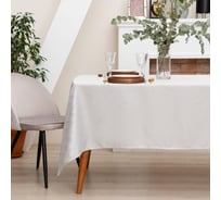 Скатерть Этель "Линии" цвет серебро, 142х220 +/-3 см, 115 ±10 гр,100% 7097424