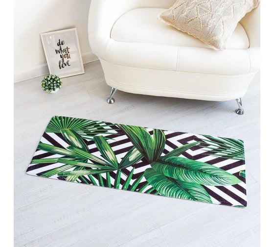 Ковер Этель "Tropics" 45*120 см, велюр, поролон 400г/м2 3922870 1