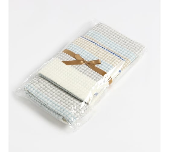 Набор полотенец LoveLife "Waffle" (2шт: 70x140 см, 33x74 см) Вид 2,100% хл, 280 гр/м2 9425814