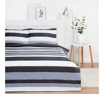 КПБ Экономь и Я дуэт "Полосы" 143x215см-2шт, 215x240см, 50x70см-2шт, микрофайбер, 75 г/м2 7863309