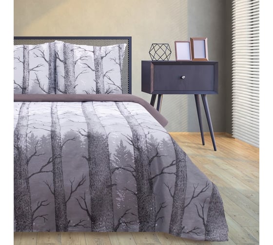 КПБ Этель 2 сп Лес 175x215 см, 200x220 см, 70x70 см -2 шт, бязь 4154821 1