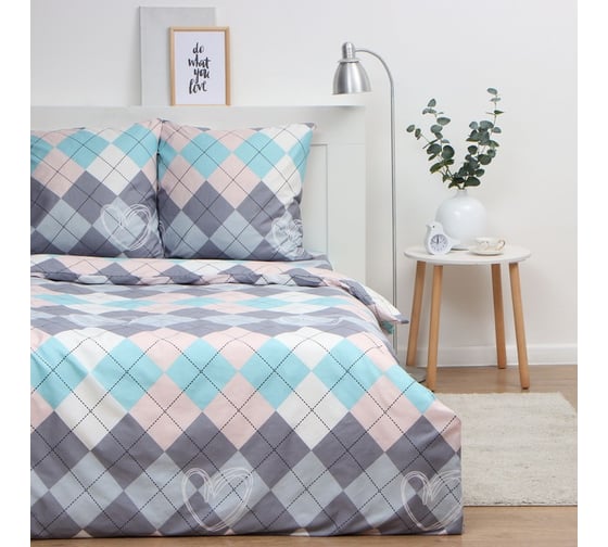 КПБ Экономь и Я 2 сп Geometry 175x215см,180x215см,70x70см-2 шт, полисатин, 80 г/м² 10132863 1