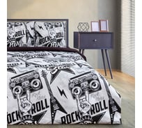 КПБ Этель дуэт Rock star 143x215 см - 2 шт, 220x240 см, 70x70 см -2 шт, 100% хлопок, бязь 7533828