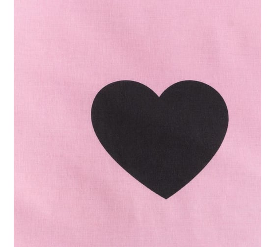 КПБ Этель Дуэт Pink heart 143x215 см - 2 шт, 220x240 см, 70x70 см - 2 шт, поплин 7651731