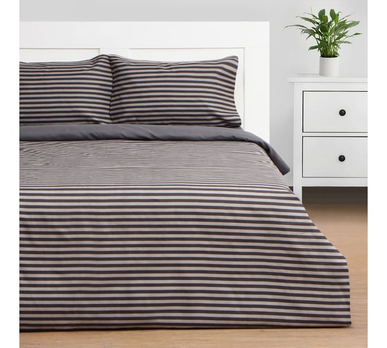 КПБ Этель евро Strip 200x215 см,225x240 см,50x70± 3 см - 2 шт, новосатин 10326494 1