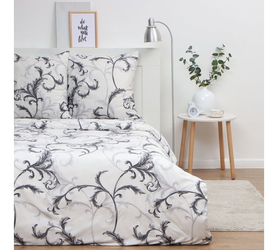 КПБ Экономь и Я дуэт "Магнолия" 143x215см-2шт,215x220см,70x70см-2шт, полисатин,80г/м² 10132869 1